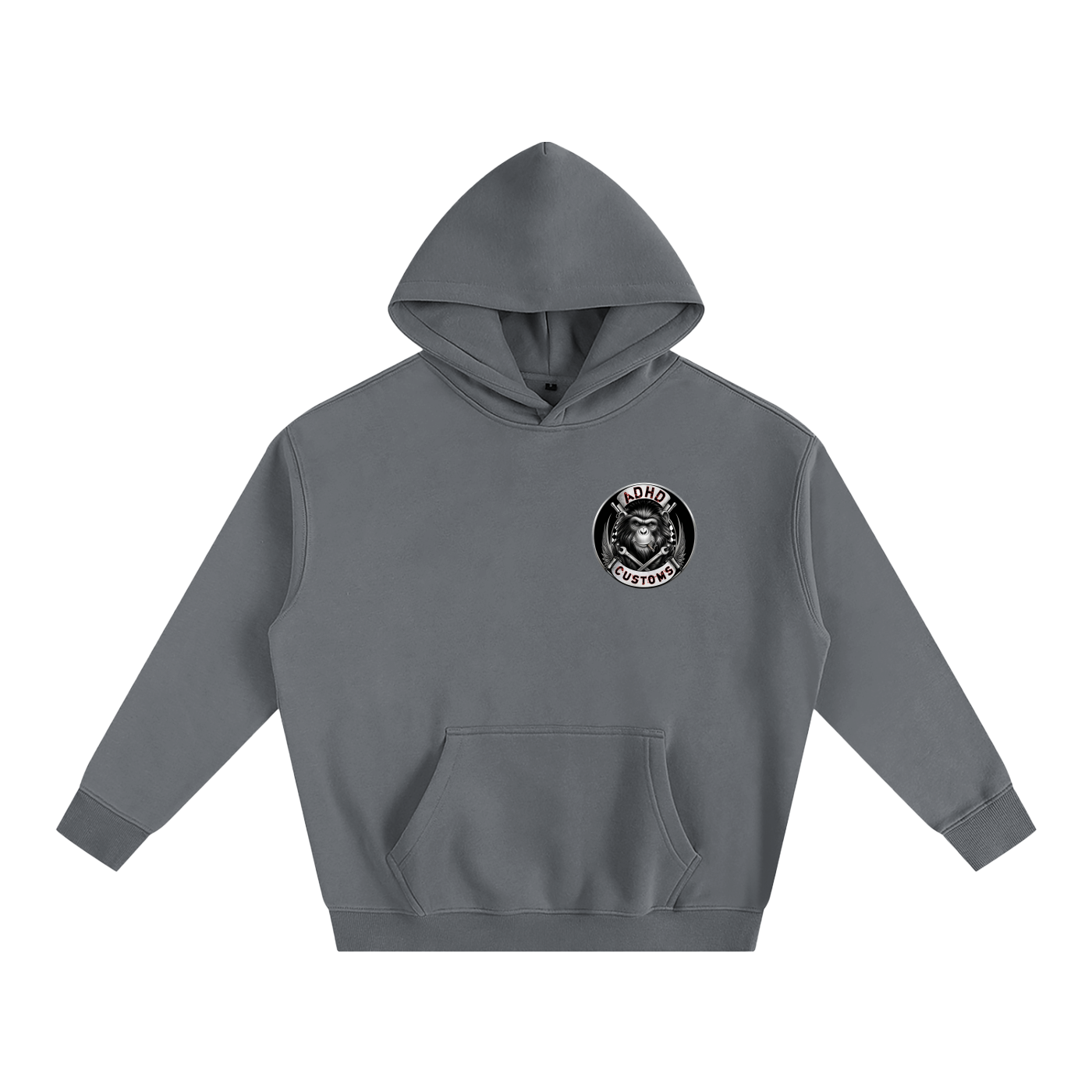 BORN AND BRED PETROL HEAD Oversize Fleeced Hoodie