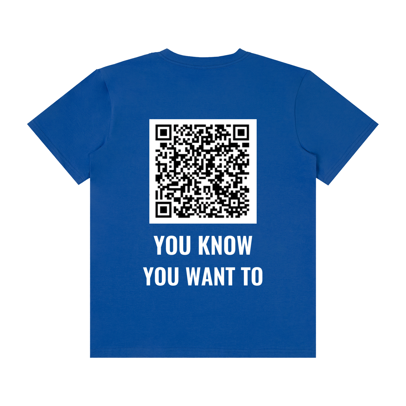 QR CODE Unisex Classic Crew Neck Cotton T-Shirt