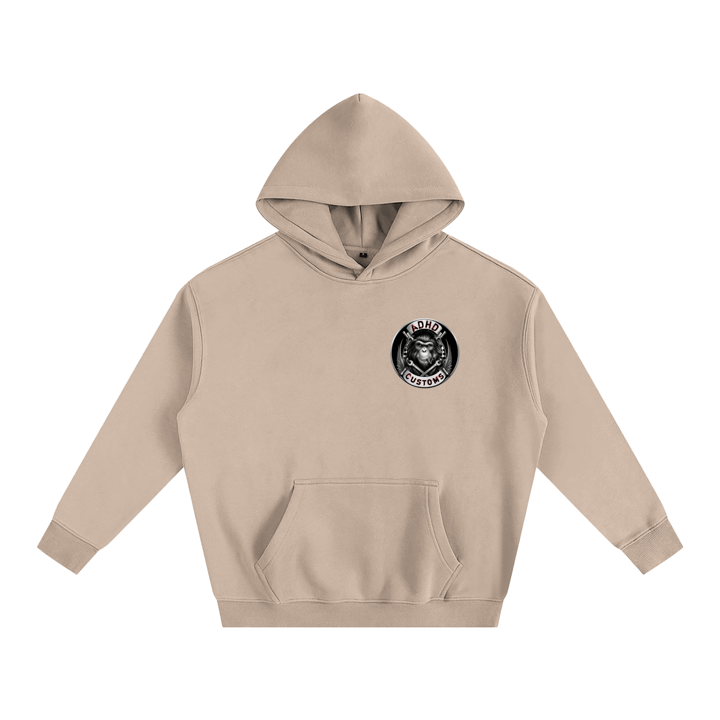 BORN AND BRED PETROL HEAD Oversize Fleeced Hoodie