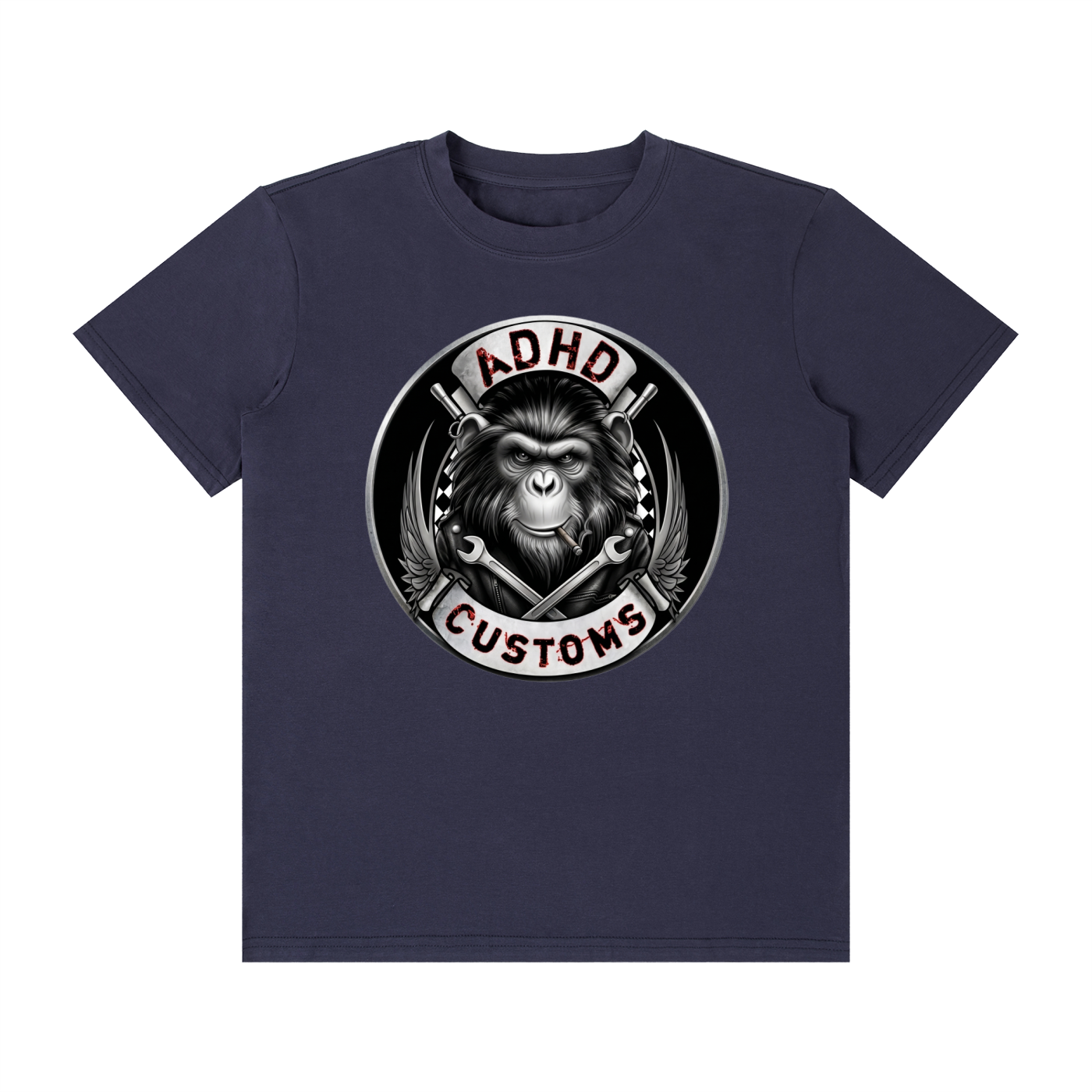 QR CODE Unisex Classic Crew Neck Cotton T-Shirt