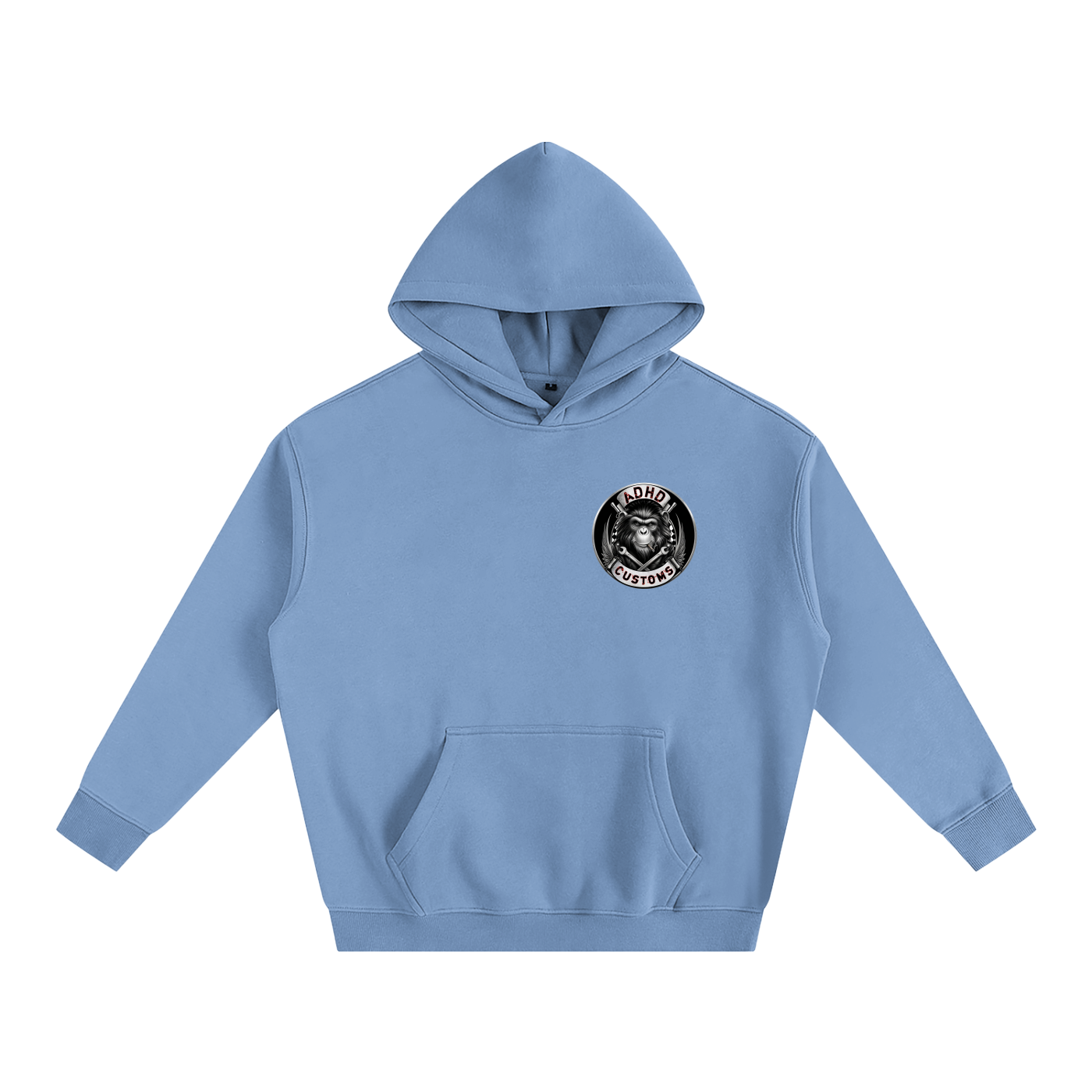 BORN AND BRED PETROL HEAD Oversize Fleeced Hoodie