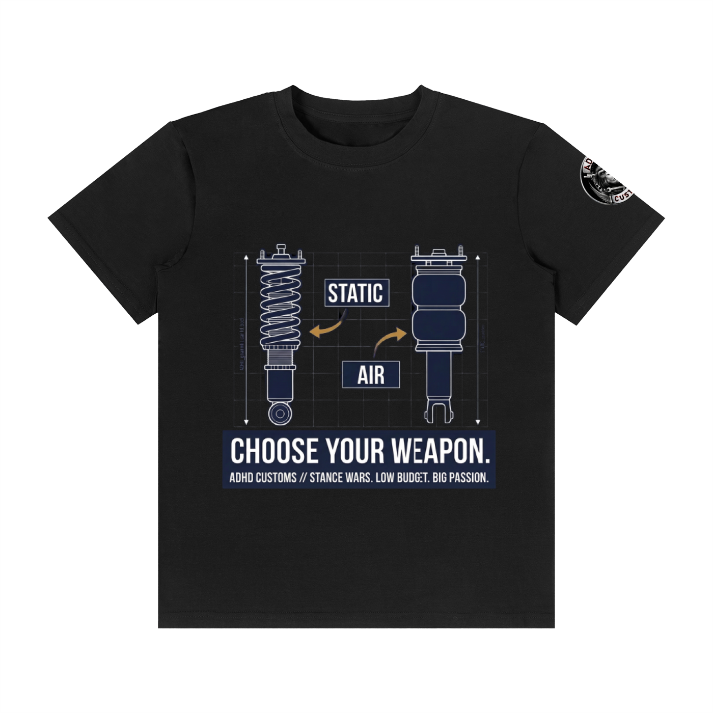 STANCE WARS Unisex Classic Crew Neck Cotton T-Shirt
