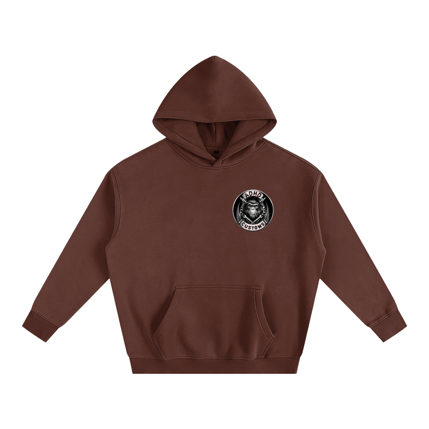 BORN AND BRED PETROL HEAD Oversize Fleeced Hoodie