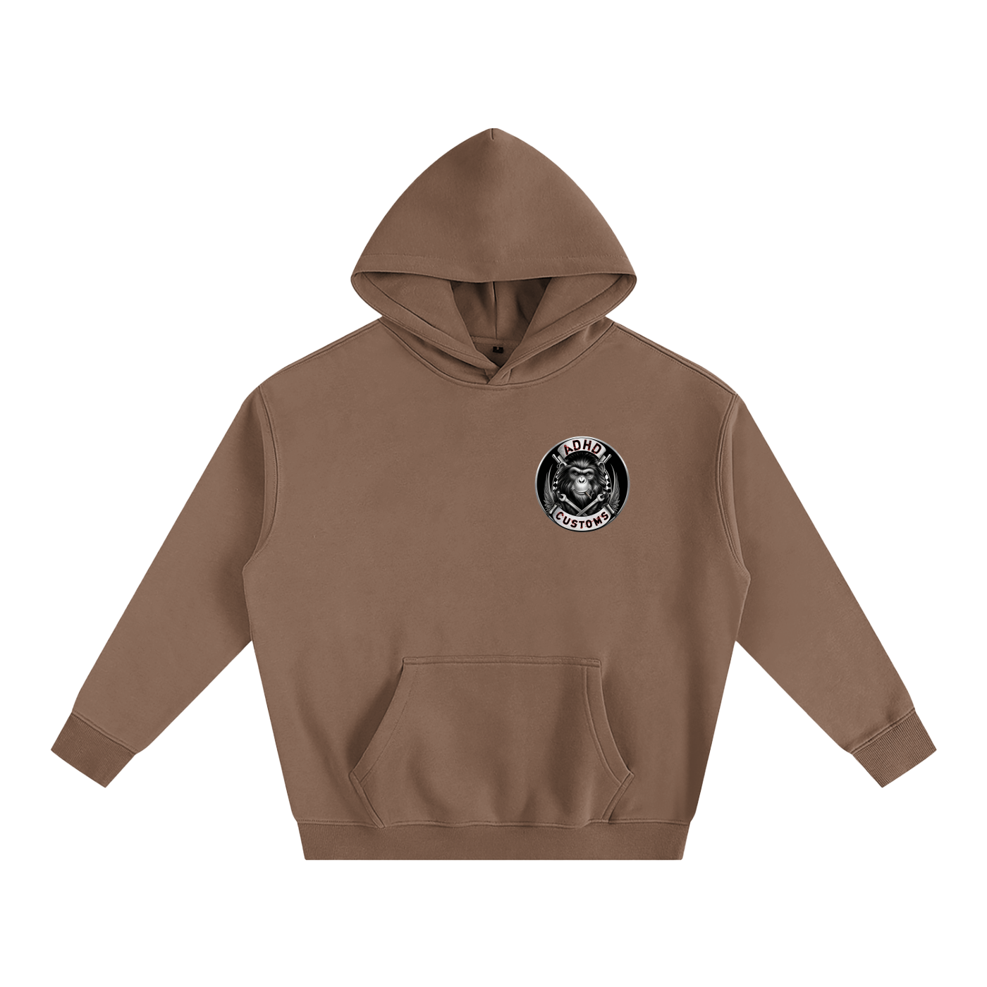 BORN AND BRED PETROL HEAD Oversize Fleeced Hoodie