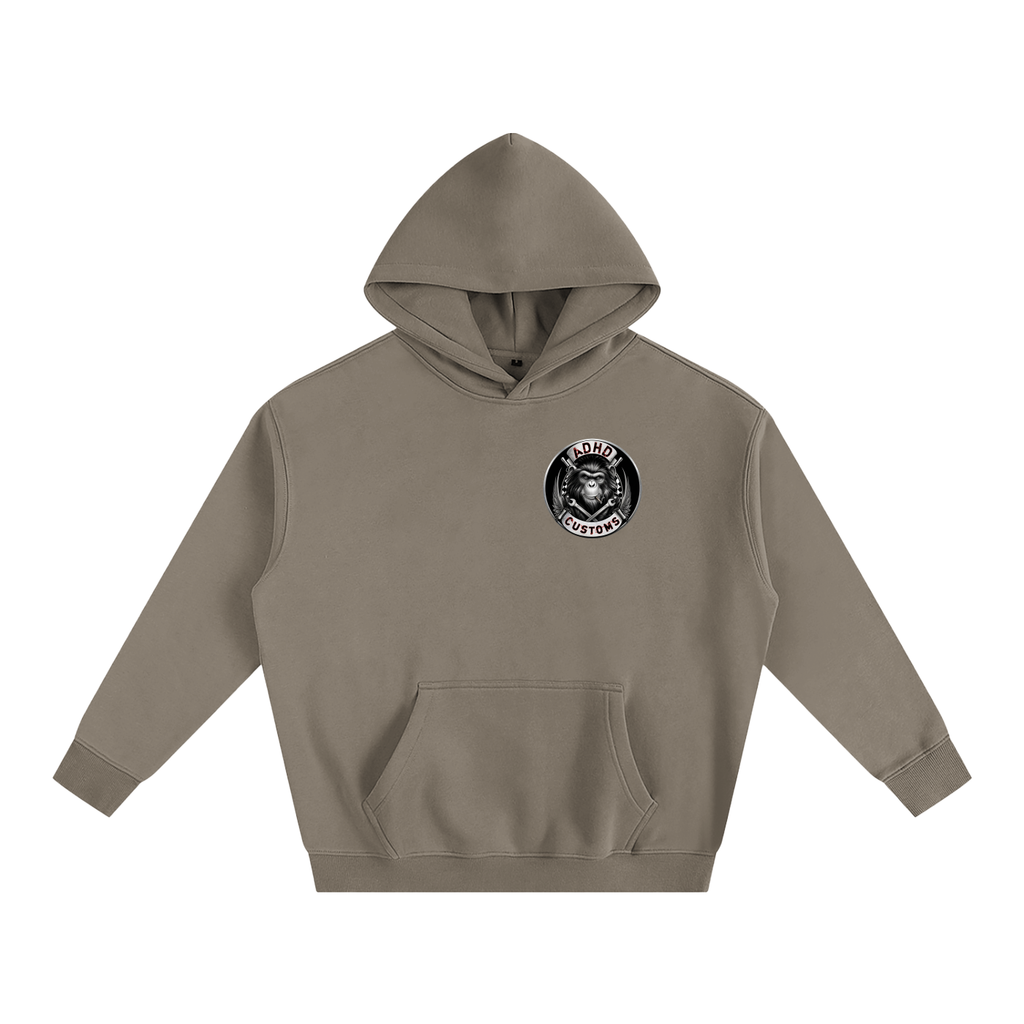ADHD CAR GUY T-SHIRT (BACK PRINT) Oversize Fleeced Hoodie