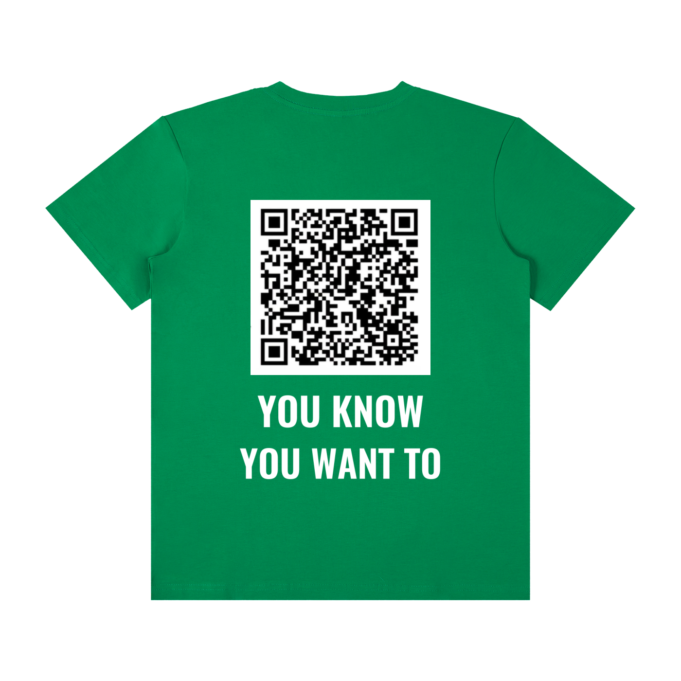 QR CODE Unisex Classic Crew Neck Cotton T-Shirt