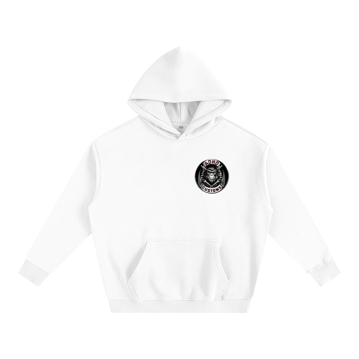 BORN AND BRED PETROL HEAD Oversize Fleeced Hoodie