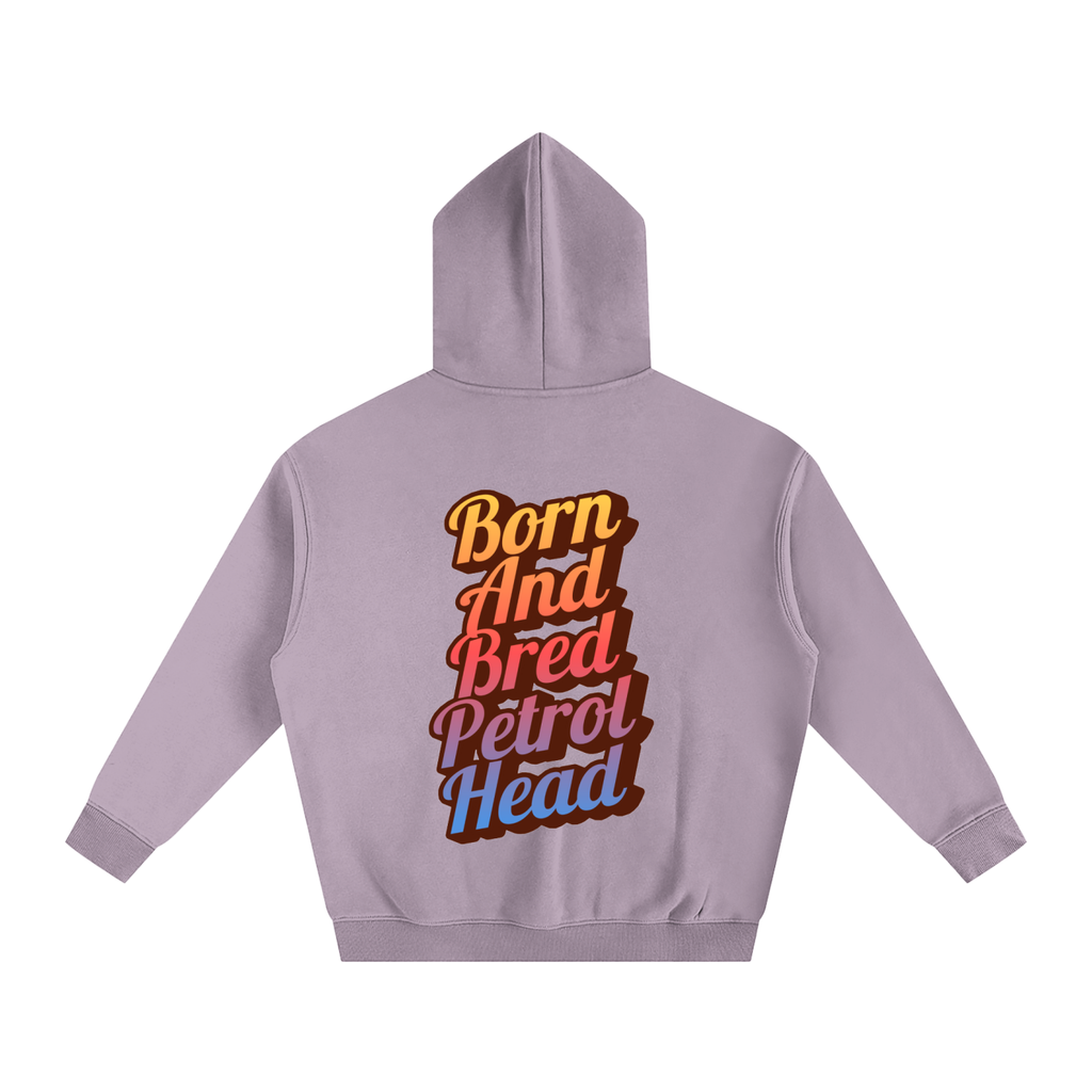BORN AND BRED PETROL HEAD Oversize Fleeced Hoodie
