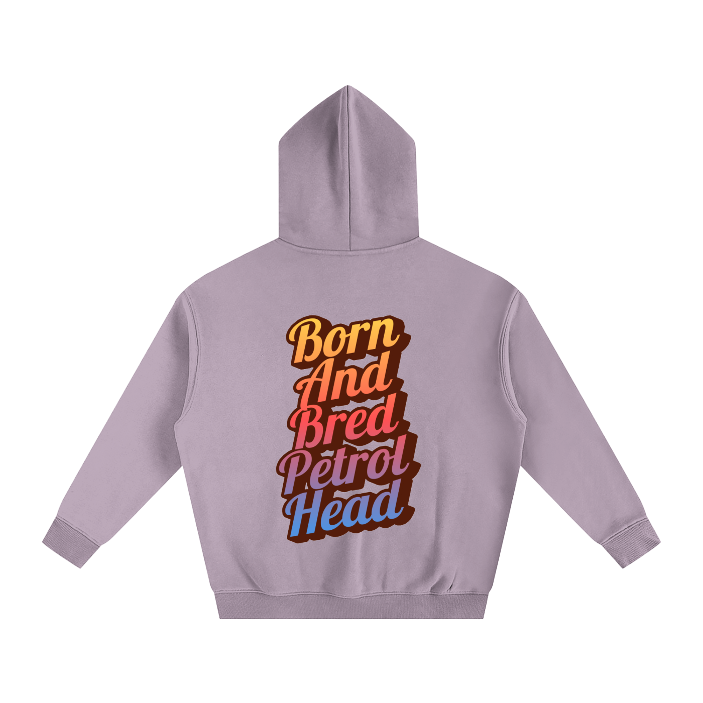 BORN AND BRED PETROL HEAD Oversize Fleeced Hoodie